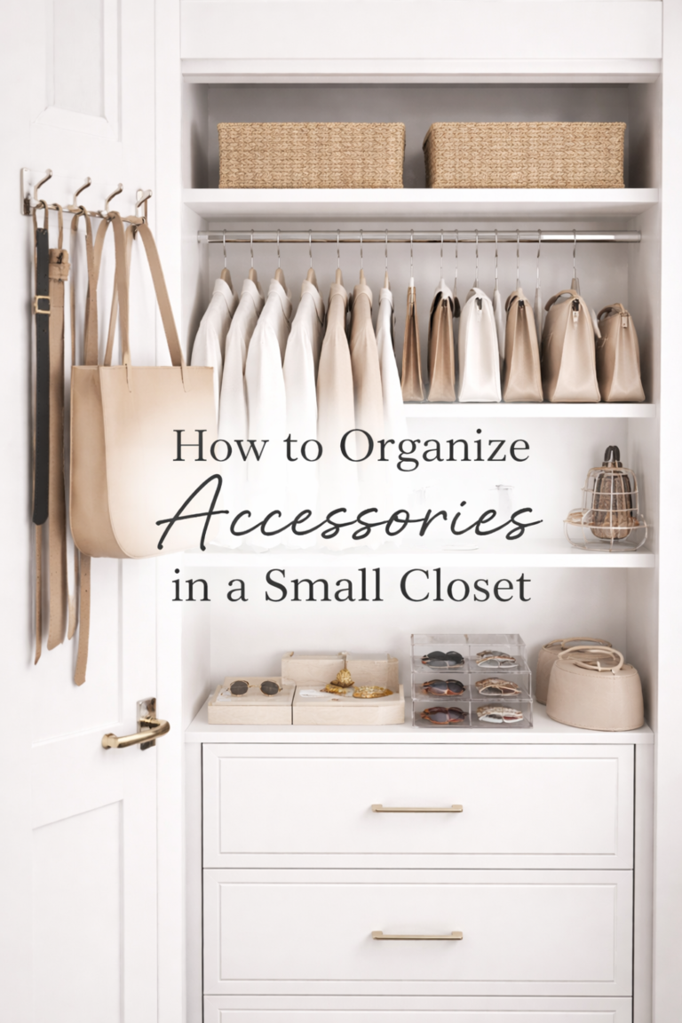 How to Organize Accessories in a Small Closet – Organize Path
